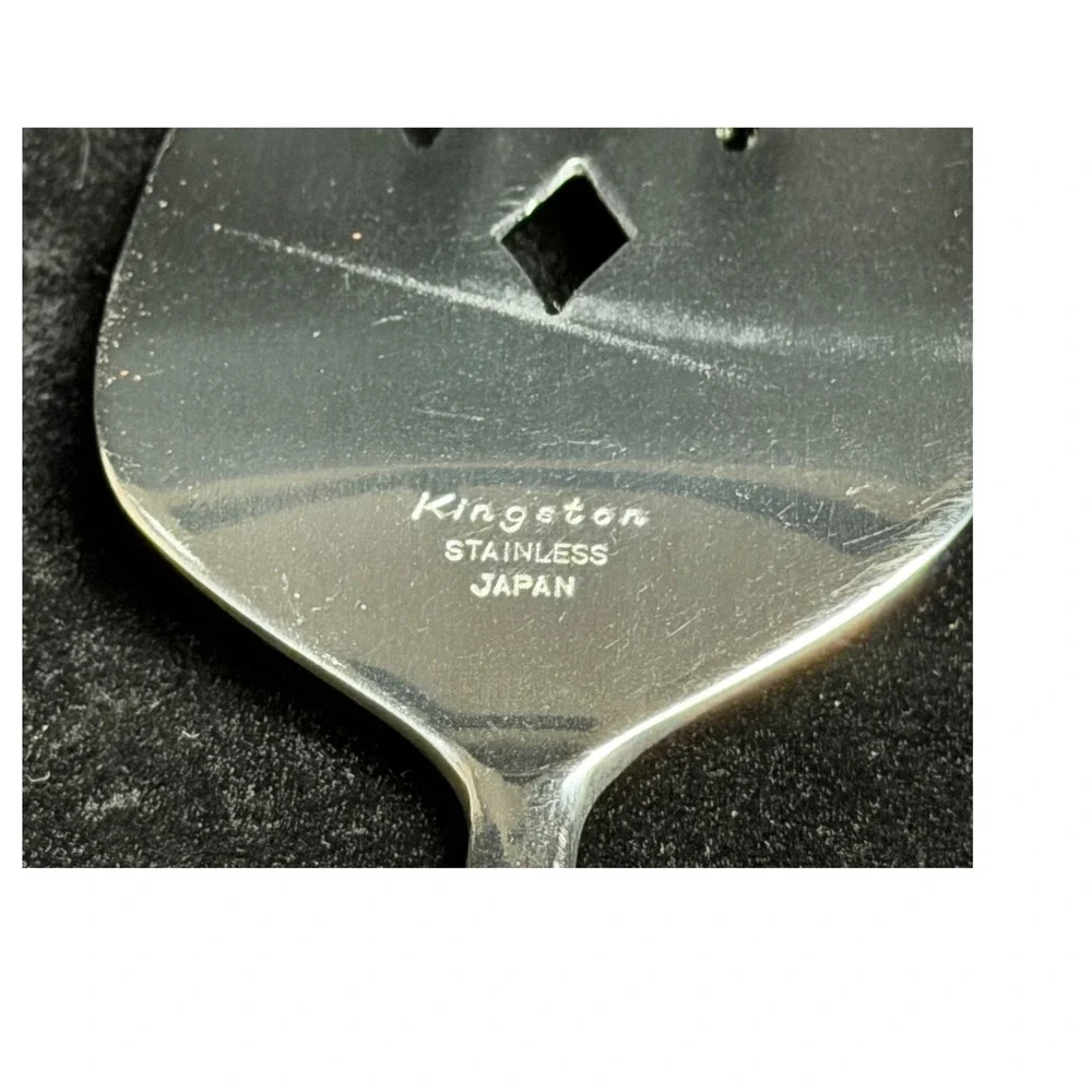 Kingston Stainless Japan Pie Cake Server-Mid Century, Modern Diamond Cutout, NEW
